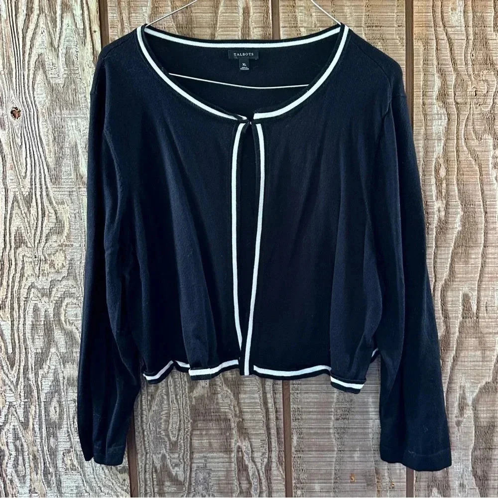 Talbots Sweater Sz XL (Black/White)​